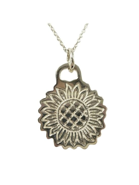 Tiffany & Co Necklace Sunflower GO 925 Sterling Silver